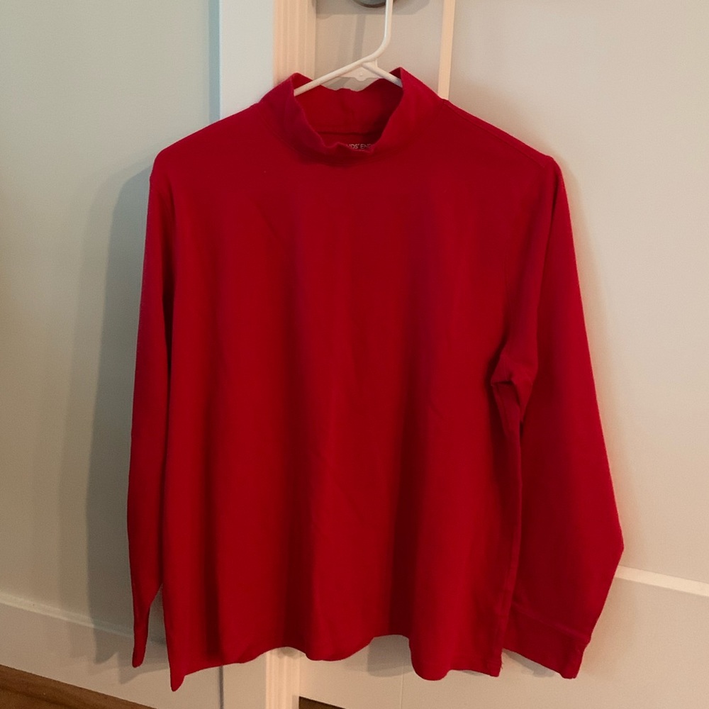 Mock Neck Long Sleeve T-Shirt